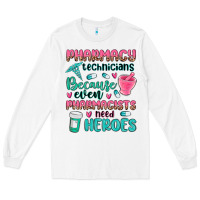 White pharmacy technicians Long Sleeve Tee - MaliasSmallBusiness