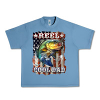 Pebble Blue Reel Cool Dad Bass Urban Heavy Tee - LillyAllenDesigns