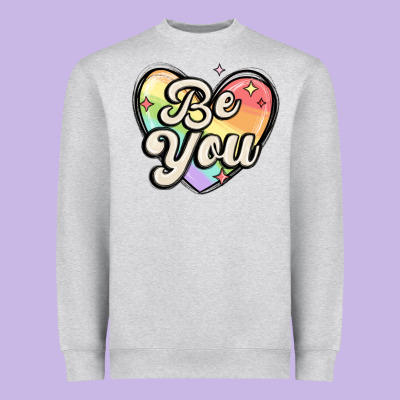 Be You Heavyweight Sweatshirt Designed By Maliassmallbusiness