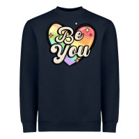 Navy be you Heavyweight Sweatshirt - MaliasSmallBusiness