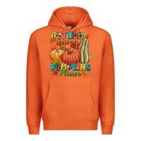 Carrot Autumn leaves pumpkins please Premium Hoodie - NancyCooperArtShop