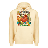 Pina Colada Autumn leaves pumpkins please Premium Hoodie - NancyCooperArtShop
