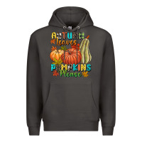 Smoke Autumn leaves pumpkins please Premium Hoodie - NancyCooperArtShop