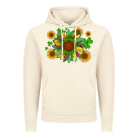 Vintage Artic st patricks sunflowers with shamrock and glitters with leopard Vintage Hoodie - Artiststas