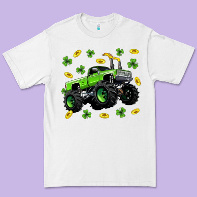 Monster Truck St Patricks Day Premium Tee Designed By Neo Western