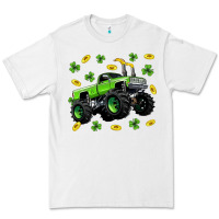 White Monster truck st patricks day Premium Tee - Neo Western