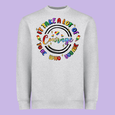 Gay Pride Heavyweight Sweatshirt Designed By Maliassmallbusiness