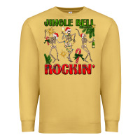 Antique Gold Jingle bell rockin' Premium Sweatshirt - NancyCooperArtShop
