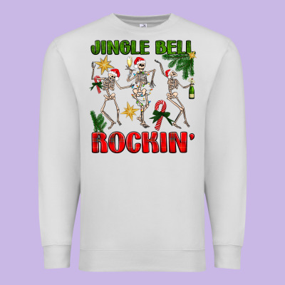 Jingle Bell Rockin' Premium Sweatshirt Designed By Nancycooperartshop