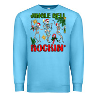 Ocean Blue Jingle bell rockin' Premium Sweatshirt - NancyCooperArtShop