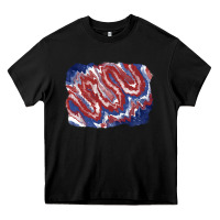 Black Patriotic tie dye background Heavy Core Tee - CowGirlArtShop