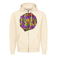 Sandshell mardi gras Zipper Hoodie - LillyAllenDesigns