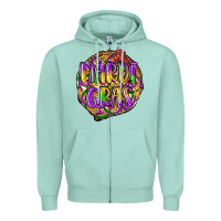 Seafoam mardi gras Zipper Hoodie - LillyAllenDesigns