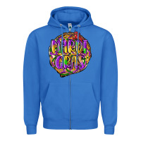 True Royal mardi gras Zipper Hoodie - LillyAllenDesigns