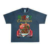 Midnight Navy merry christmas truck Urban Heavy Tee - BarkalooDesign