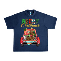 Navy merry christmas truck Urban Heavy Tee - BarkalooDesign