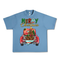 Pebble Blue merry christmas truck Urban Heavy Tee - BarkalooDesign