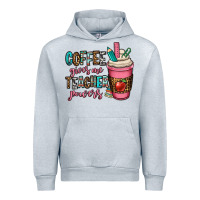 Heather Grey coffee gives me teacher powers Urban Hoodie - OliviaCreatesArt