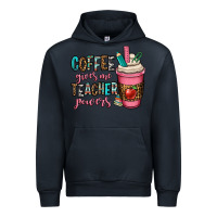 Navy coffee gives me teacher powers Urban Hoodie - OliviaCreatesArt