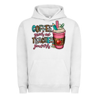Pigment Lunar Rock coffee gives me teacher powers Urban Hoodie - OliviaCreatesArt