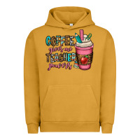 Pigment Peanut Butter coffee gives me teacher powers Urban Hoodie - OliviaCreatesArt