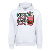 White coffee gives me teacher powers Urban Hoodie - OliviaCreatesArt