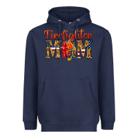 Navy Firefighter Mom Heavyweight Hoodie - texasbilliewilder