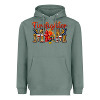 Sage Firefighter Mom Heavyweight Hoodie - texasbilliewilder