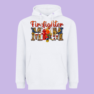 Firefighter Mom Heavyweight Hoodie Designed By Texasbilliewilder