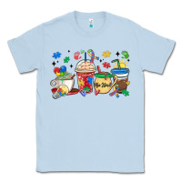 Dusty Blue autism awareness day coffee cups Classic Tee - MaliasSmallBusiness
