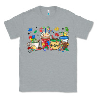 Heather Grey autism awareness day coffee cups Classic Tee - MaliasSmallBusiness