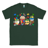 Sports Green autism awareness day coffee cups Classic Tee - MaliasSmallBusiness