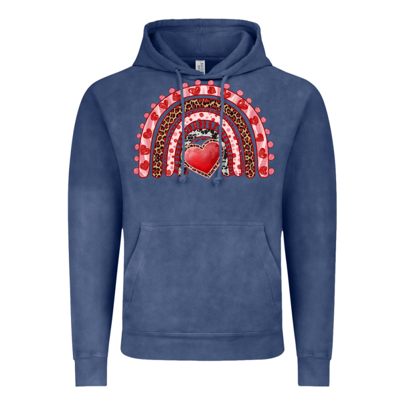 Valentine's Day Rainbow With Heart Vintage Hoodie by AdoDesignShop | Teevron