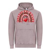Vintage Zinc valentine's day rainbow with heart Vintage Hoodie - AdoDesignShop