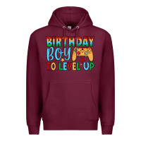Burgundy birthday boy to level up Premium Hoodie - JahusDesignShop