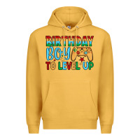 Mustard birthday boy to level up Premium Hoodie - JahusDesignShop