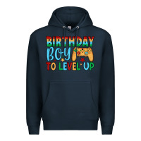 Navy birthday boy to level up Premium Hoodie - JahusDesignShop