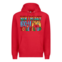 Red birthday boy to level up Premium Hoodie - JahusDesignShop