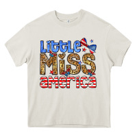 Cream Little miss America Heavy Core Tee - Neo Western