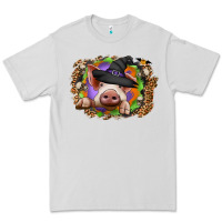 Dove Grey halloween pig Premium Tee - CowhideDigitalArt