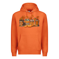 Carrot Fall coffee cups Premium Hoodie - NancyCooperArtShop