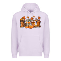 Lilac Fall coffee cups Premium Hoodie - NancyCooperArtShop