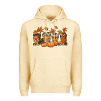 Pina Colada Fall coffee cups Premium Hoodie - NancyCooperArtShop