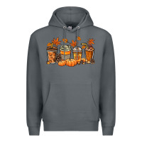 Rock Fall coffee cups Premium Hoodie - NancyCooperArtShop