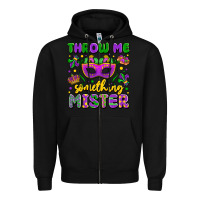 Black throw me something mister Zipper Hoodie - LillyAllenDesigns
