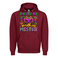 Burgundy throw me something mister Zipper Hoodie - LillyAllenDesigns