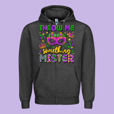 Throw Me Something Mister Zipper Hoodie Designed By Lillyallendesigns