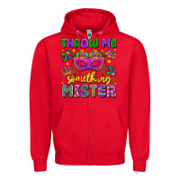 Red throw me something mister Zipper Hoodie - LillyAllenDesigns