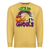 Antique Gold Let's Go Ghouls Premium Sweatshirt - texasbilliewilder