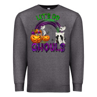 Charcoal Heather Let's Go Ghouls Premium Sweatshirt - texasbilliewilder